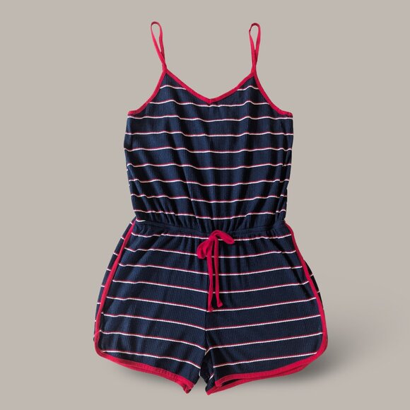 Mossimo Red, White and Blue Striped Romper - Small - Picture 3 of 10
